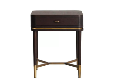 CRIS - Rectangular wooden bedside table with drawers by Casa Magna - view 2